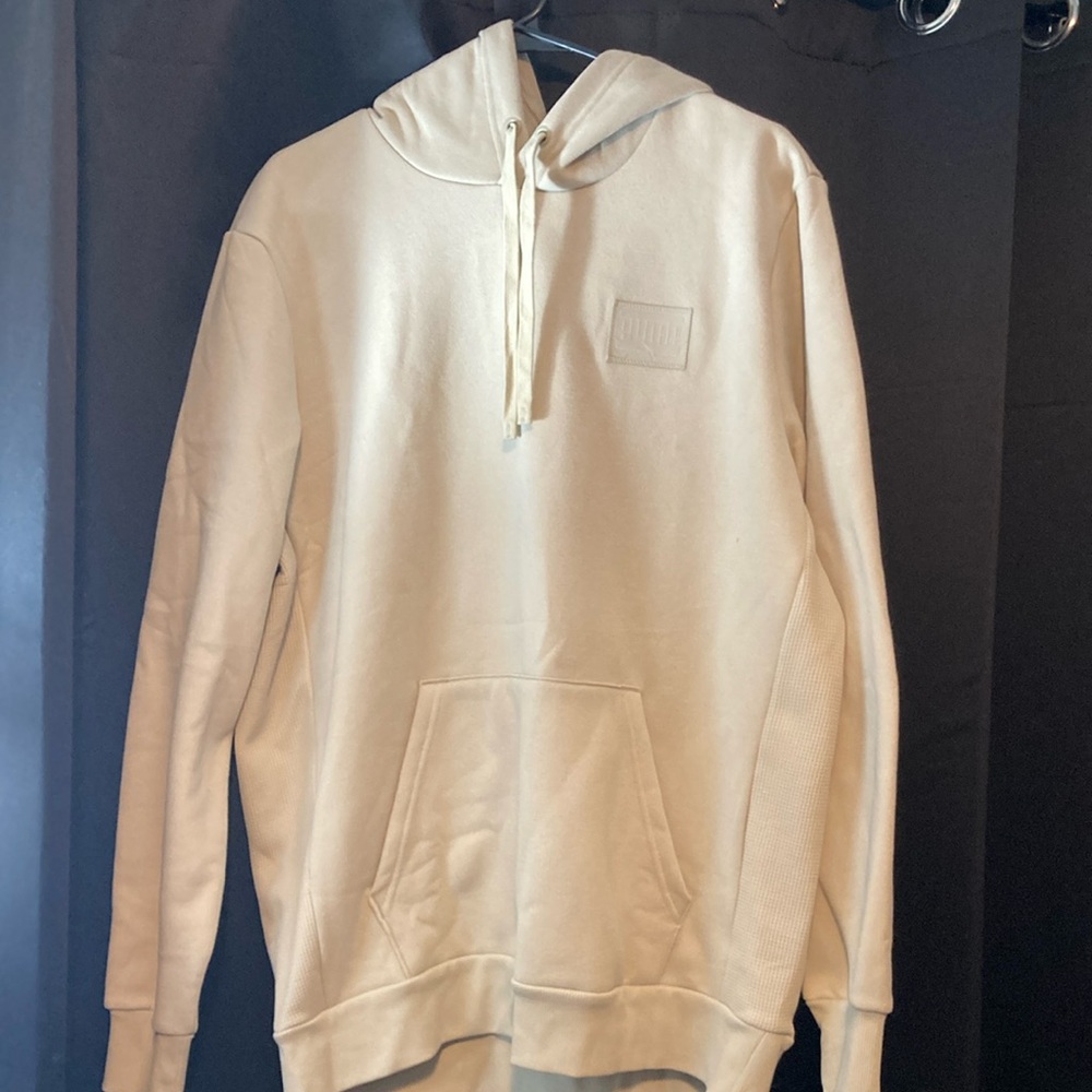 Puma Cream Sweatshirt Hoodie Relaxed Fit